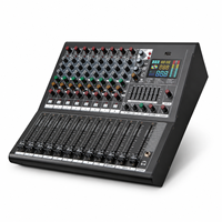 Console de mixage audio professionnelle 8 canaux avec entrée XLR, effets USB Bluetooth pour système de sonorisation