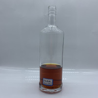 Fournisseur en gros de whisky, spiritueux de 1 litre, alcool, gin, bouteille en verre carrée, ronde, à long col avec bouchon