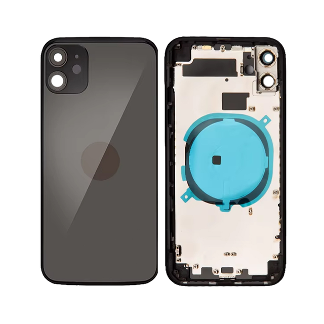 Integrated Glass Back Housing for iPhone 1415 16 Rear Split Body with Side Bar Design
