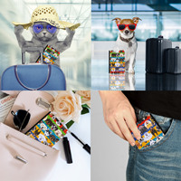 Nouveau livre de passeport en cuir pour animaux de compagnie imprimé par sublimation personnalisé porte-passeport pour animaux de compagnie portefeuille Services de fabrication personnalisables
