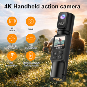 <span class=keywords><strong>Caméra</strong></span> portable Volog 4K UHD <span class=keywords><strong>avec</strong></span> vision nocturne IR, EIS, WIFI, autonomie de 5 heures et 350° de champ de vision °   Objectif rotatif 20MP Photo et batterie de secours - Product Image 4