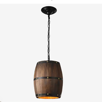Lampe suspendue rustique en bois, style moderne américain, vintage, pour bar, cave à vin, café, luminaire décoratif