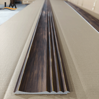 Panneau mural cannelé PS Premium pour intérieur, panneau décoratif 3D en polystyrène à texture bois