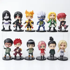 Ensemble de personnages de dessin animé Sakura, Sasuke, Kakashi, orechimaru, jouet de Collection, décoration, 6 pouces, 12 pièces/ensemble