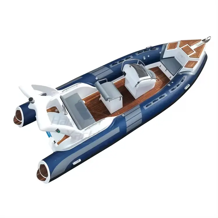 Barco de pesca inflável 5.8m com caixa de armazenamento de peixes e casco rígido para mergulho na Coreia, Espanha, e viver bem