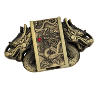 Boucles de ceinture en alliage de zinc durables, de luxe, vintage et tendance, style western cowboy, avec briquets intégrés pour hommes
