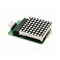 Modul Tampilan Dot Matrix 8x8 MAX7219 Papan Pengembangan dengan Kontrol Mikrokontroler dan Komunikasi I2C