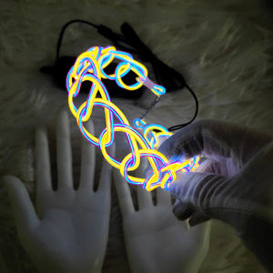 קליטה El חוט אספקת קישוט חדש מהבהב קולר שרשרת מסיבת מוצר רעיונות 2022 - Product Image 3