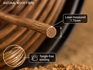 Filamento de Impresora 3D de Madera PLA de 1.75mm, Textura de Madera Real, Color Personalizado para Manualidades y Decoración del Hogar, Creality, Venta al Por Mayor de Fábrica - Product Image 2