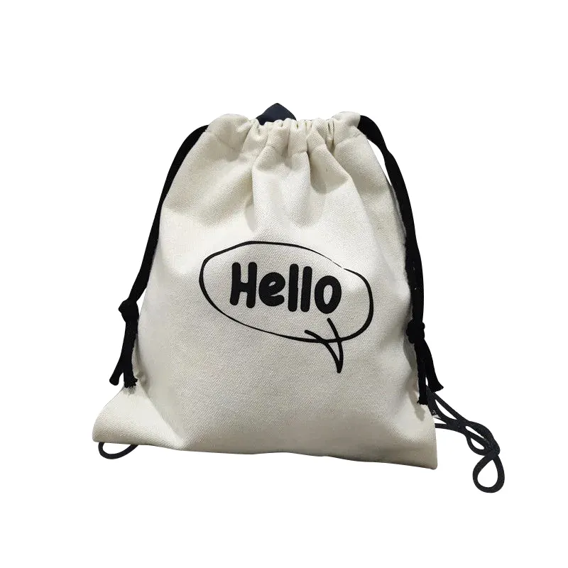 Рекламная маленькая Свадебная льняная хлопковая Подарочная сумка для ювелирных изделий с логотипом на заказ, хлопковая Льняная сумка на завязках