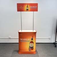 Comptoir en aluminium pliable de promotion de présentoir portatif de style moderne pour des événements de supermarché et de salons commerciaux
