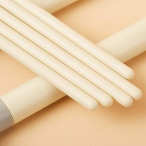 Ensemble de 7 pinceaux de maquillage beiges avec dessins imprimés, étiquette privée, manche de forme personnalisée, pinceaux cosmétiques doux en fibres synthétiques pour le visage - Product Image 6