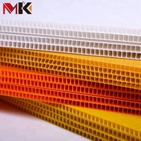 Feuille de plastique ondulé rigide de 10 mm 12 mm recyclée 4 x 8 feuille de polypropylène feuille creuse PP feuille ignifuge Danpla