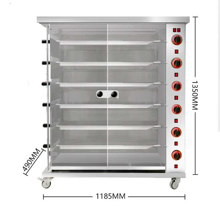 Complete Bakery Equipment Machine Electric Vertical Rotisserie Chicken