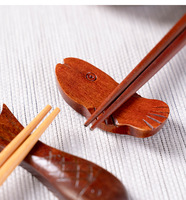 Repose-baguettes en bois traditionnel japonais et chinois, mignon, porte-stylo, repose-baguettes, décoration de table, durable