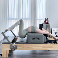 Reformer Pilates en Bois OEM ODM, Lit de Yoga Commercial Certifié CE ISO, Appareil de Fitness pour Studio, Salle de Sport à Domicile, Cama Pilates