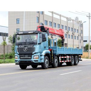 Camión Shacman M3000S 8x4 con Grúa Montada, Equipado con Grúa de Brazo Recto Sany de 14 Toneladas para Elevación en Ingeniería Municipal - Product Image 3