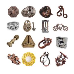 ปริศนาโลหะ <span class=keywords><strong>IQ</strong></span> คลาสสิกสมองอัจฉริยะทำจากลวดโลหะปริศนาสำหรับเด็กและผู้ใหญ่ - Product Image 1