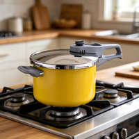 Casserole à pression personnalisée, votre logo et couleur sur acier 304, fond triple couche