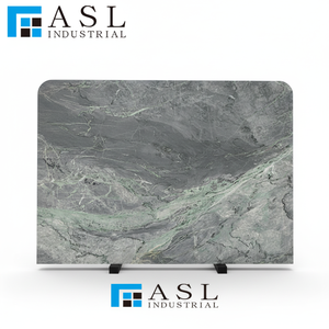 Lastra di Marmo Verde Esotico Amazonita Brasiliana, Quarzite Blu Verde Turchese con Superficie Lucida in Grande Formato - Product Image 1