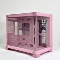 Customizable Gaming Computer Case | Aluminum Alloy MicroATX Mid Tower with Tempered Glass Side Panel in Stock
