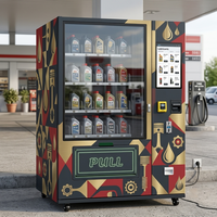 Distributeur automatique d'huile moteur JOYVEND, distributeur d'huile moteur multi-marques, stockage de bouteilles, paiement sans argent liquide, SDK, écran tactile