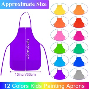 Delantal de arte no tejido para niños, delantal duradero para pintar, para jardín de infantes, talleres de arte, cocina, manualidades y bricolaje. - Product Image 2