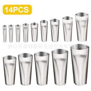 Boquillas de inyección de acero inoxidable, 14 piezas, punta plana mecánica para pistola de sellador, aplicación de adhesivo para construcción - Product Image 1