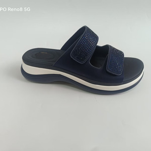 Nouvelle Arrivée Sandales Compensées <span class=keywords><strong>Femme</strong></span> Style Sportif d'Été Légères Semelle EVA Bride Cheville Confortables Chaussures Décontractées Grande Taille - Product Image 3