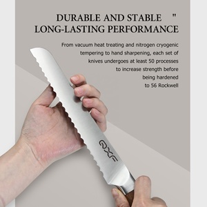 Mayorista Cuchillo Serrado Japonés 8 Pulgadas Cuchillo Serrado de Cocina Alemán de Acero Inoxidable con Mango de Madera - Product Image 2