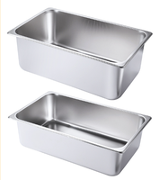 Peralatan Dapur Komersial Terbaik XY, Penghangat Makanan Buffet Bain Marie Multi Kompartemen Stainless Steel Dengan Tutup Transparan