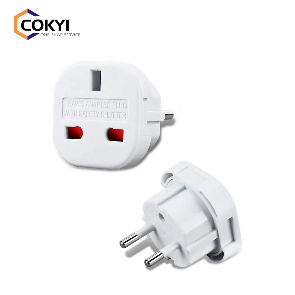 UK to EU Europe European Travel Adapter suitable for France Germany Spain China - Refer to Product description for Country list