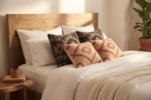 Juego de 4 Fundas de Almohada Boho, Fundas de Cojín con Diseño Tribal Geométrico, Negro, Beige, Rojo Óxido, Decoración del Suroeste, Decoración para el Hogar - Product Image 4