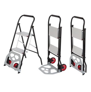 Carretilla Total 2 en 1, Carretilla con Escalera, Carretilla de Mano, Plataforma para Muebles - Product Image 1