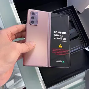 คุณภาพสูงมือสองสำหรับ Samsung Galaxy Z Z Fold 2แบรนด์ยอดนิยมที่ใช้โทรศัพท์มือถือ12GB USB RAM Type-C ปลดล็อคโทรศัพท์เดิม