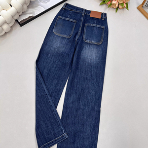 Women High Waist Vintage Washed Straight Leg Jeans Soft Stretch Denim <b>Pants</b> Casual Daily Street Style All Match Long Trousers - Product Image 1