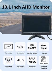 Camión 10,1 pulgadas 4 canales Monitor bus DVR High Digital 1080P Visión <span class=keywords><strong>nocturna</strong></span> marcha atrás Sistema de seguridad de la Cámara de respaldo - Product Image 5