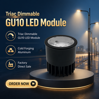 Module LED GU10 Dimmable Triac 7W 3000K Aluminium Forgé à Froid COB Vente Directe Usine Module Downlight GU10 D50