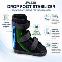 Attelle de Stabilisation du Pied Tombant avec Coussinets Souples et Support en Acier pour Hommes et Femmes, pour Pied Valgus, Inversion, Post-Opératoire, Blessure au Pied