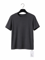 T-shirt Femme Coton Spandex Col Rond Coupe Ample Manches Courtes Couleur Unie Minimaliste Vente en Gros Fournisseur