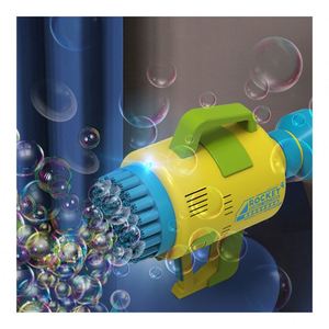 ปืนเป่าฟองสบู่อัตโนมัติ ปี 2022 พร้อมไฟกระพริบ ของเล่นน้ำ ปืนยิงสบู่สำหรับเด็ก - Product Image 2