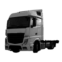 Nouveau kit de garde-boue supérieur en polypropylène avec tendeur 200.13301T POLIPLAST pour Mercedes pour MP4/MP5 Cabina Larga/Stretta