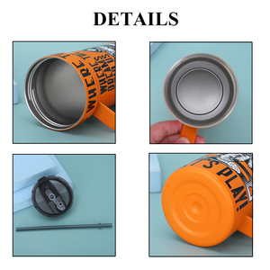 Rts Trong Kho 450Ml Thép Không Gỉ Coke Có Thể Mát Cách Điện Cốc Cà Phê Sữa Trà Cup Với Xử Lý - Product Image 5