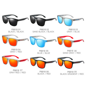 PARANOID P8818 nueva moda gafas de sol polarizadas cuadradas UV400 TAC lentes marco rojo para deportes conducción pesca Venta caliente - Product Image 5