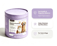 OEM ODM VITAFIELD Poudre Probiotique Digestive Complément Nutritionnel pour Animaux de Compagnie pour Chats et Chiens Favorise la Santé Intestinale