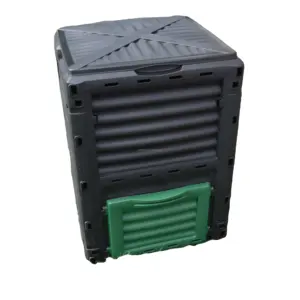 Garden Large 300 Litre Composter Eco Compost Converter Recycling Soil Outdoor Storage Bin Waste Grass Composting Box