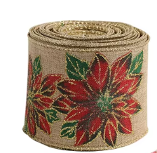 Campana de flor roja caqui de 6,3 cm/2 m