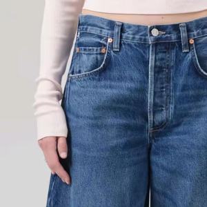 Jeans Anchos de Cintura Baja Personalizados, Cómodos, Holgados, Transpirables, Lavados, para Chicas, en Oferta - Product Image 6