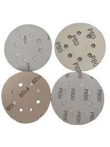 Taiyan Hot Selling 5 Inch 8 Holes Purple Sandpaper Sanding Disc For Surface Polishing With Different Color And Holes