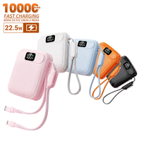 Banco de Energía Portátil HYTO de Fábrica OEM con Logotipo Personalizado, 20000 mAh, Cargador USB Rápido, Pantalla LED, Mini Banco de Energía Móvil de 10000 mAh